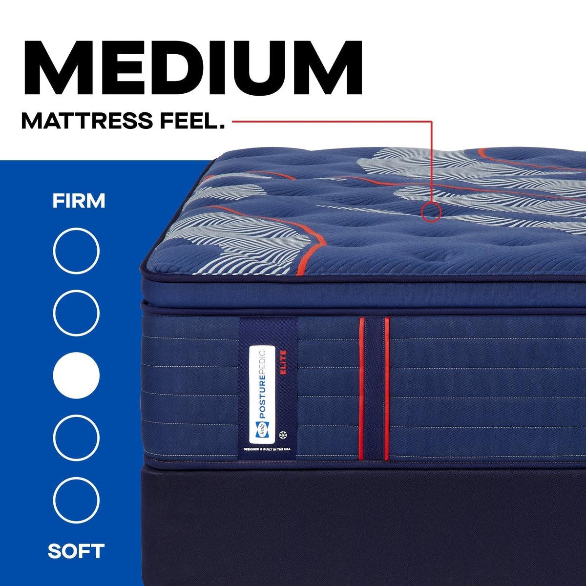 Sealy Posturepedic Elite Spring Brenham II 16" Medium Euro Pillowtop Mattress