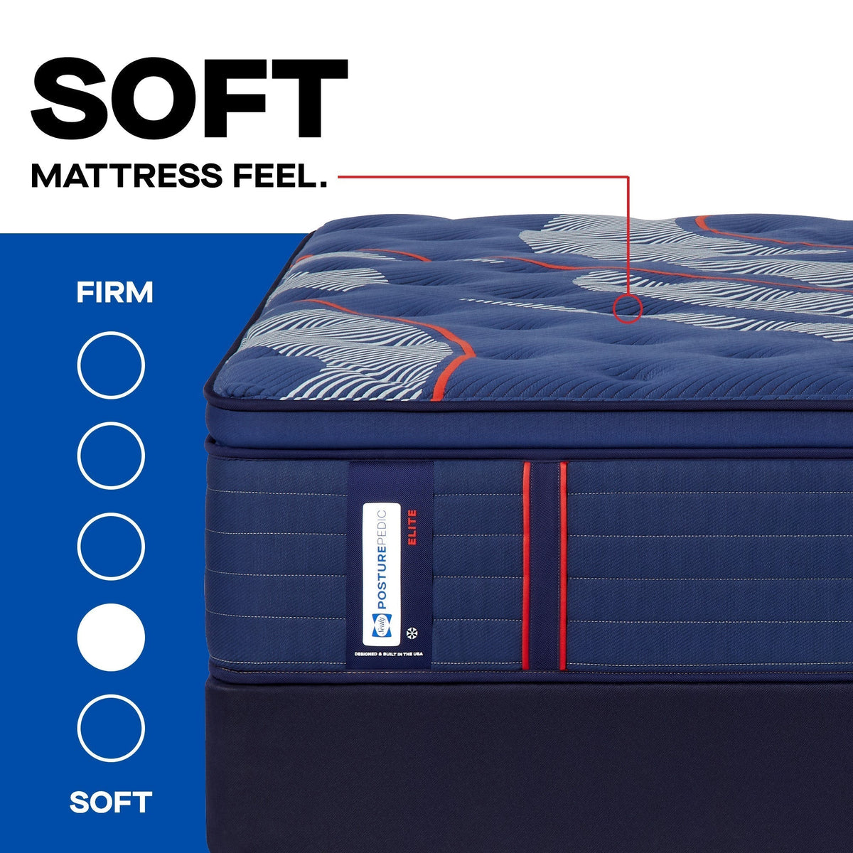 Sealy Posturepedic Elite Spring Brenham II 16" Soft Euro Pillowtop Mattress