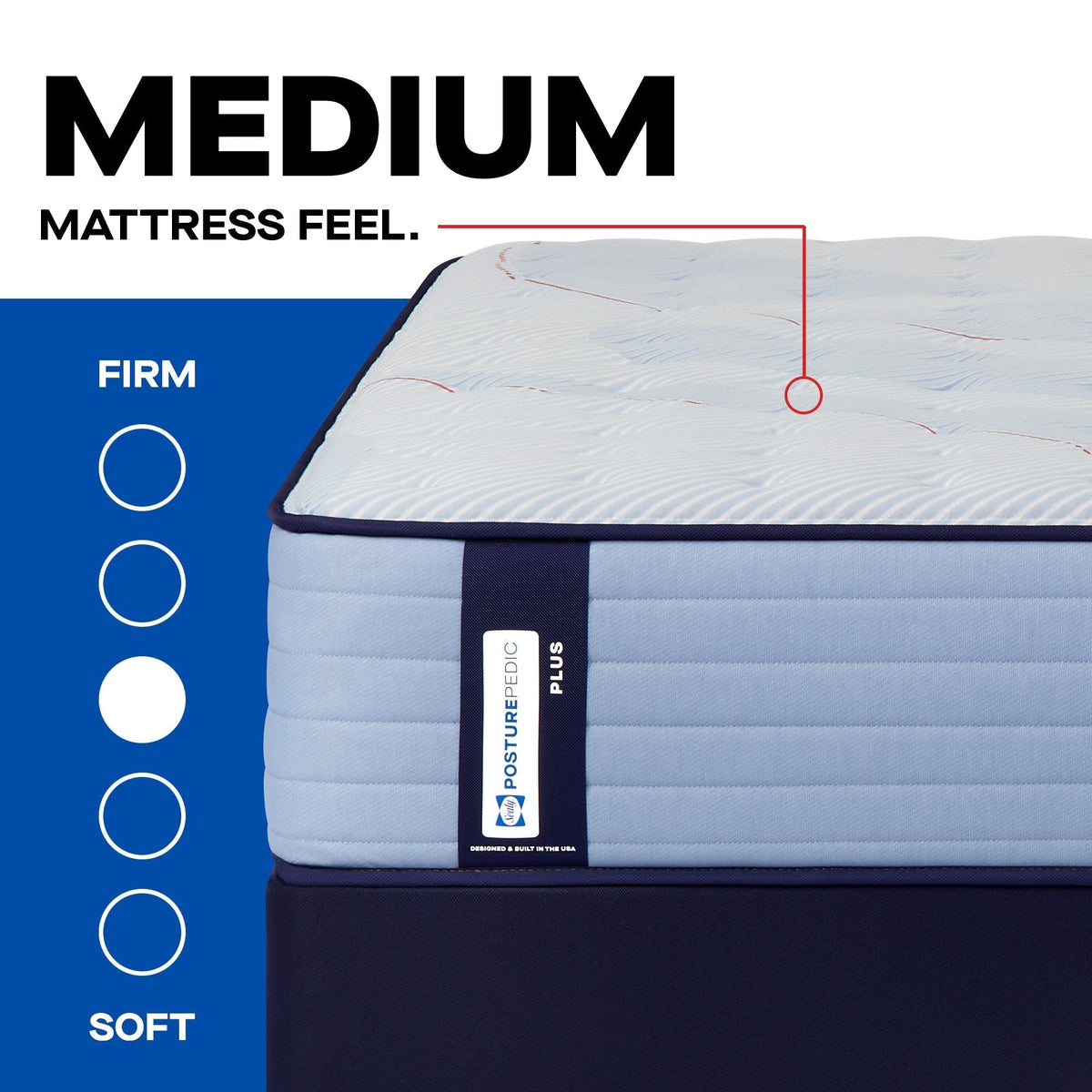 Sealy Posturepedic Plus Spring Paterson II 14" Medium Tight Top Mattress