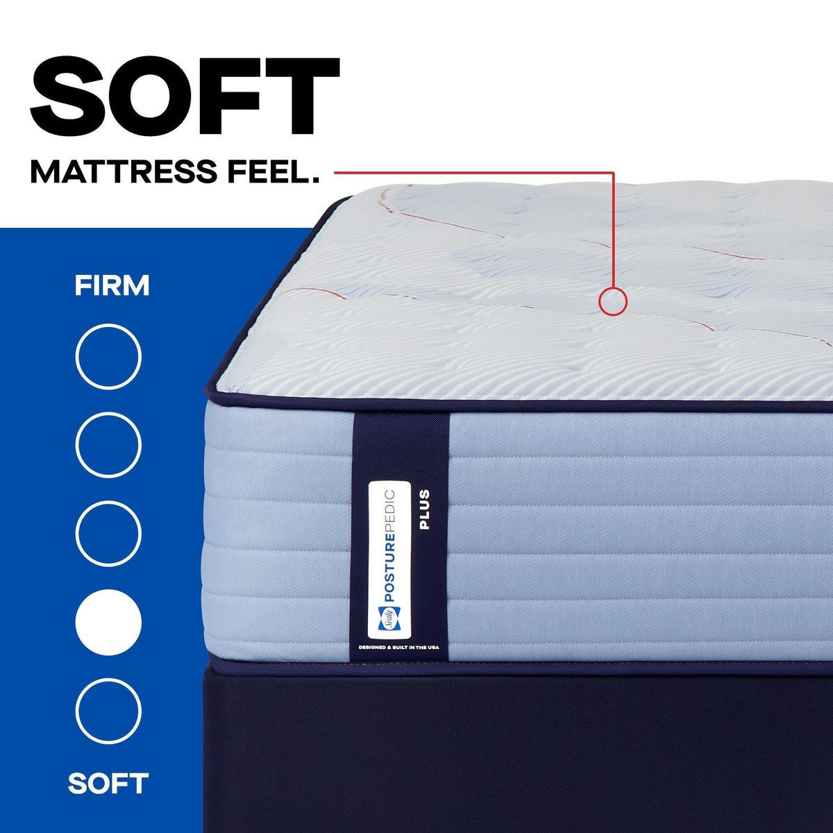 Sealy Posturepedic Plus Spring Paterson II 14" Soft Tight Top Mattress
