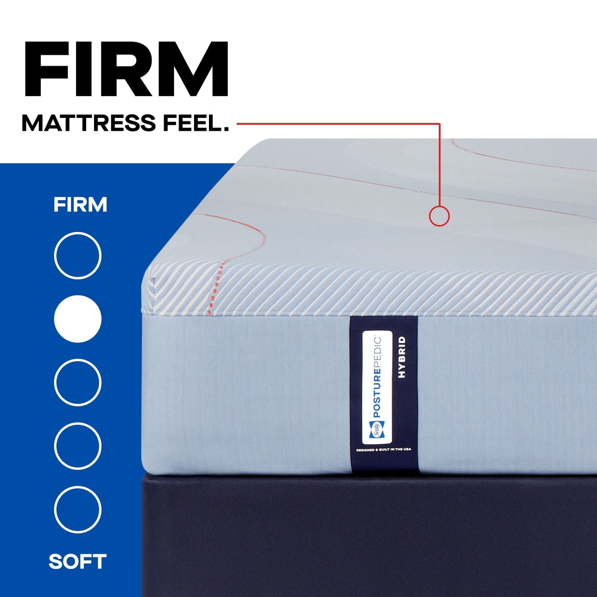 Sealy Posturepedic Medina II 12" Firm Hybrid Mattress