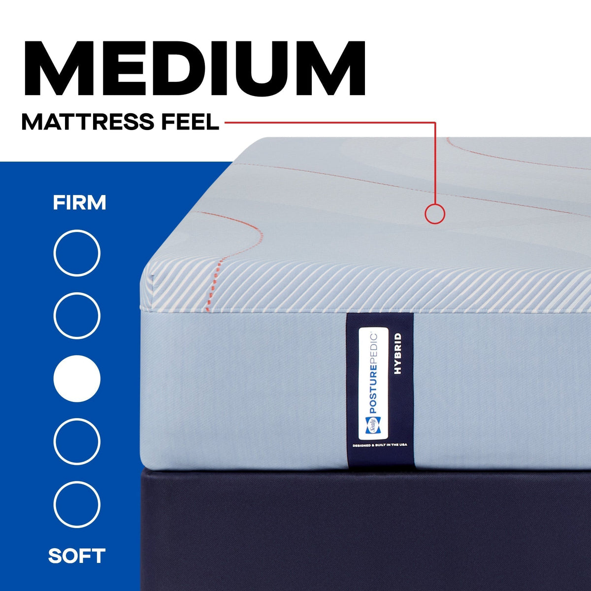 Sealy Posturepedic Medina II 12" Medium Hybrid Mattress
