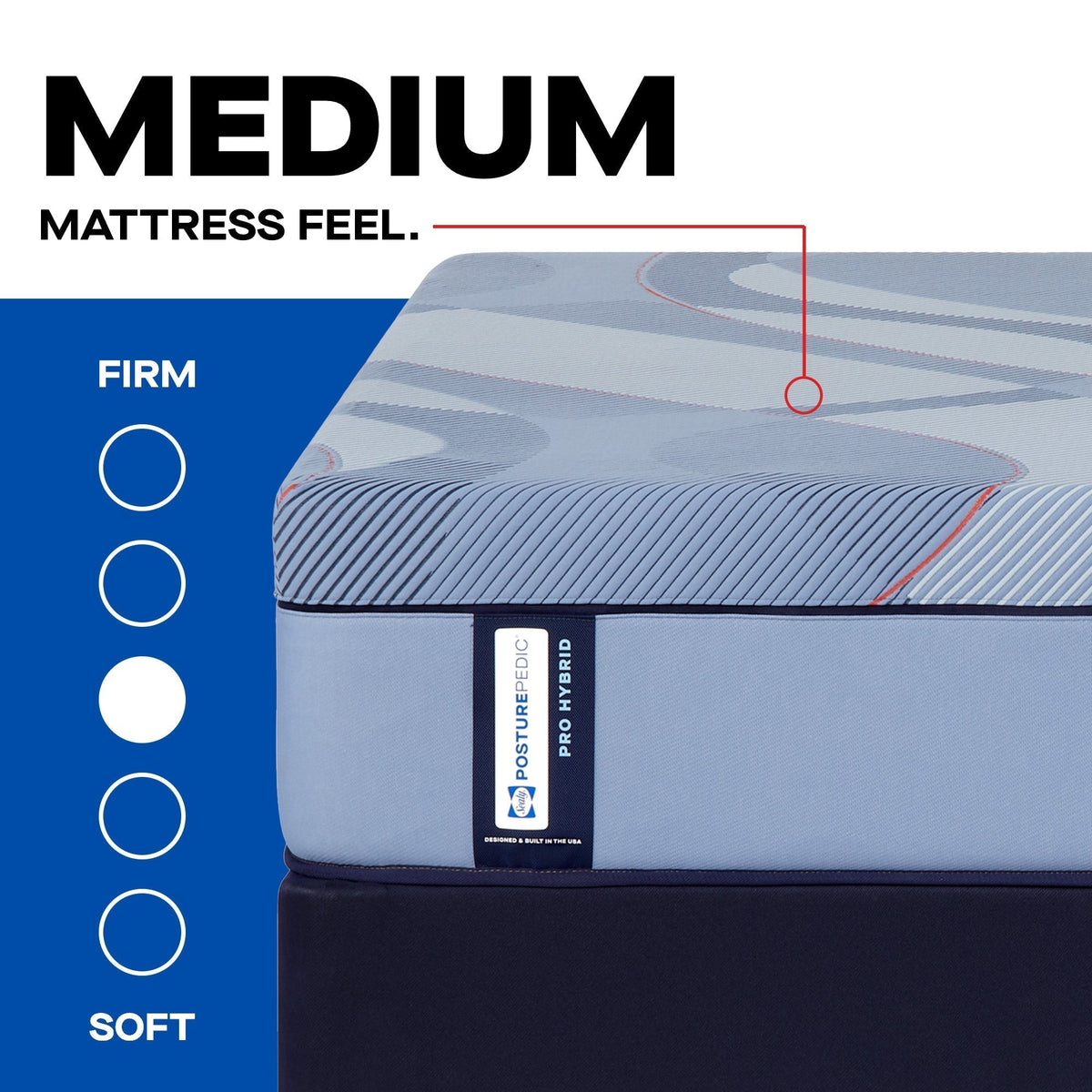 Sealy Posturepedic Pro Hybrid Dupont II 13" Medium Tight Top Mattress