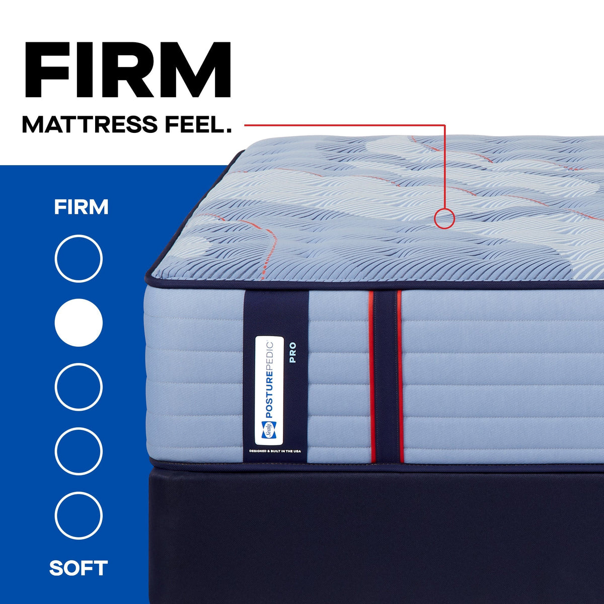 Sealy Posturepedic Pro Spring Dupont II 14" Firm Tight Top Mattress