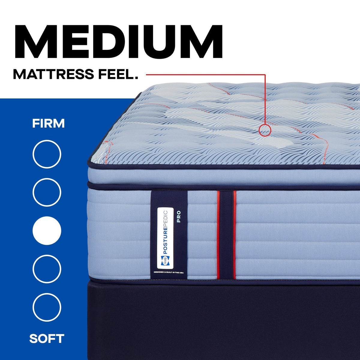 Sealy Posturepedic Pro Spring Dupont II 15" Medium Euro Pillowtop Mattress