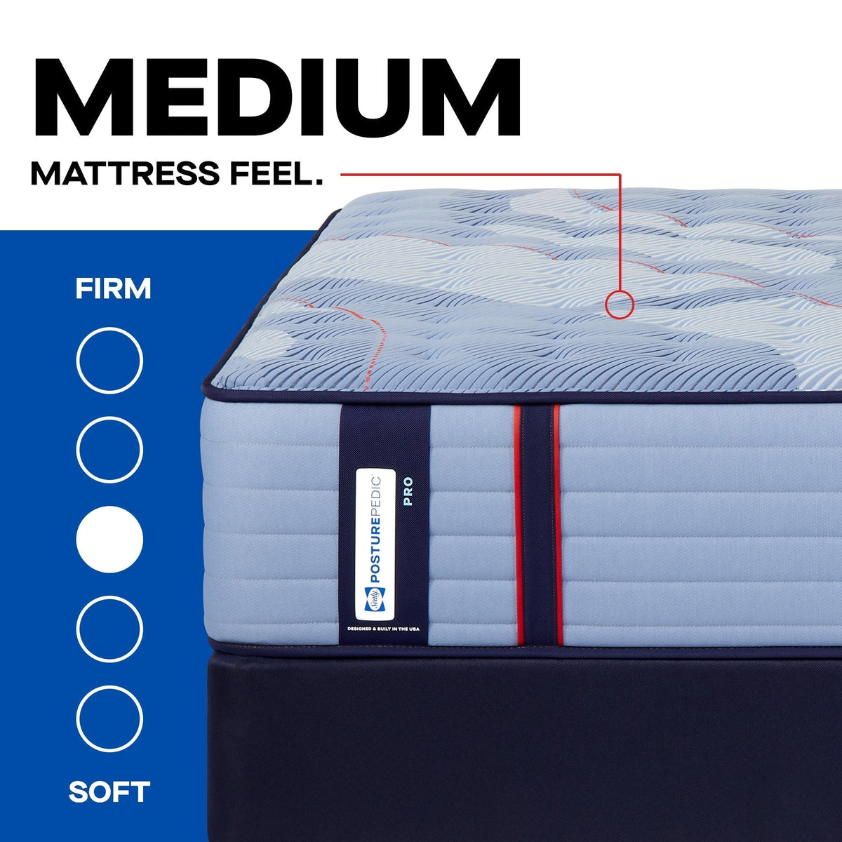Sealy Posturepedic Pro Spring Dupont II 14" Medium Tight Top Mattress