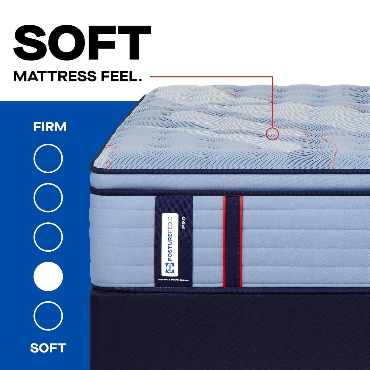 Sealy Posturepedic Pro Spring Dupont II 15" Soft Euro Pillowtop Mattress