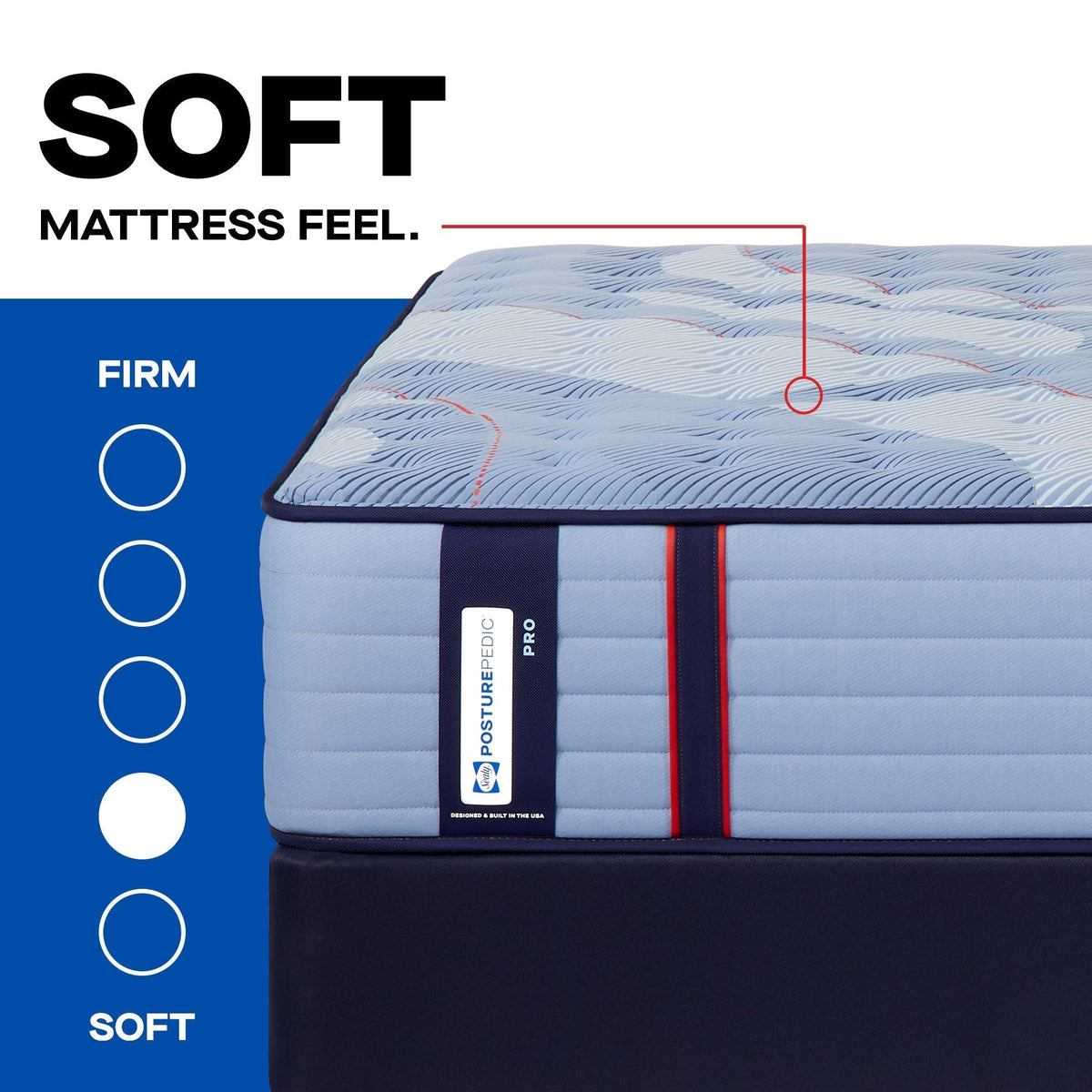 Sealy Posturepedic Pro Spring Dupont II 14" Soft Tight Top Mattress
