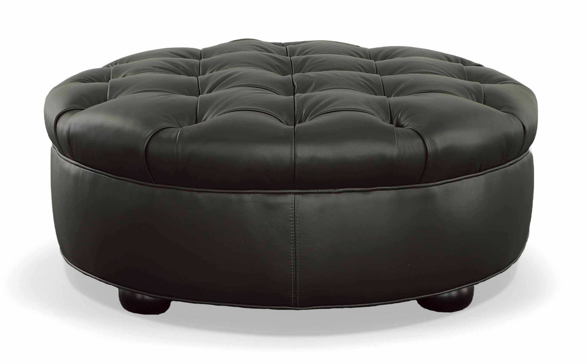 Ashbrook Leather Ottoman