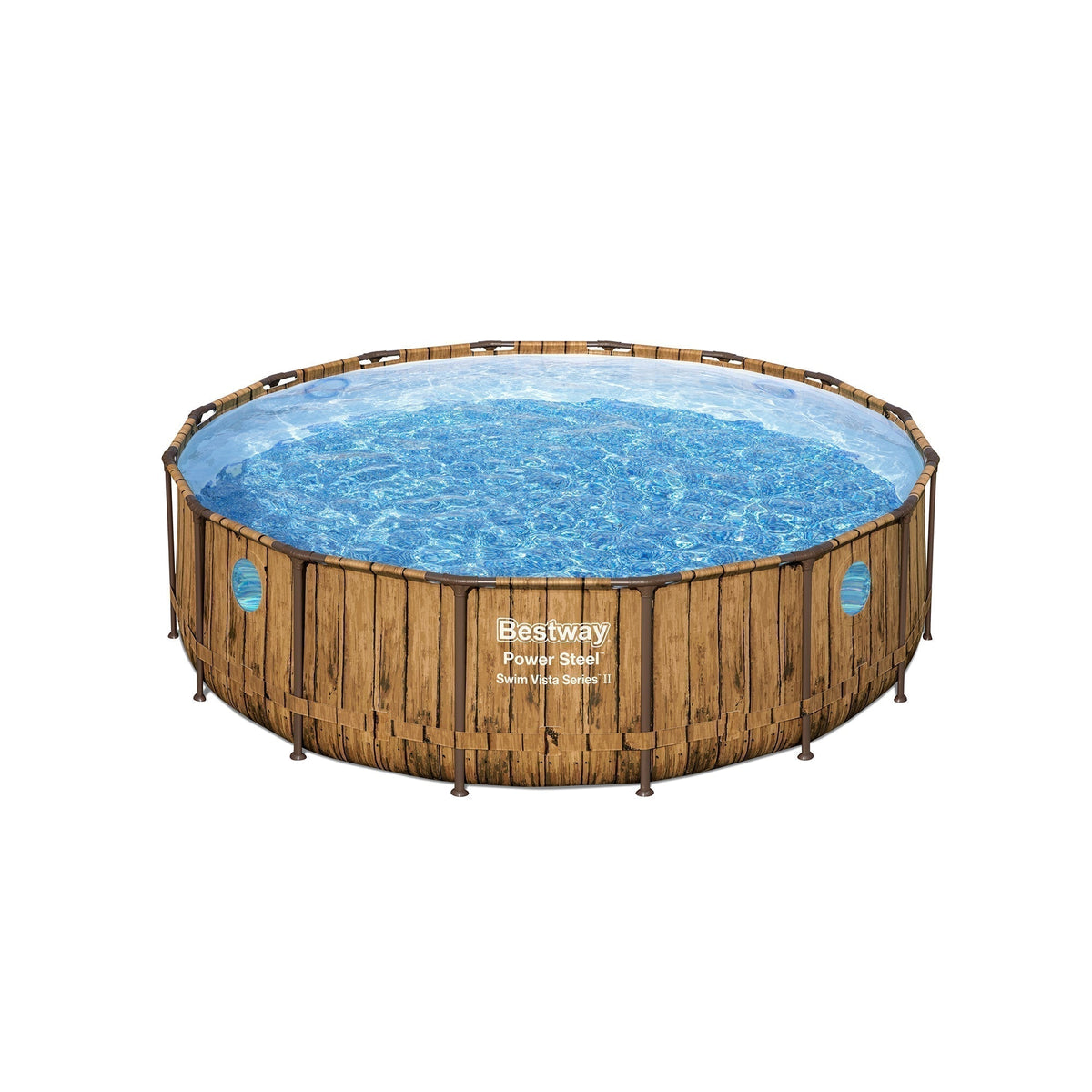 Bestway Power Steel Swim Vista 16' x 48" Round Above Ground Swimming Pool Set image 6