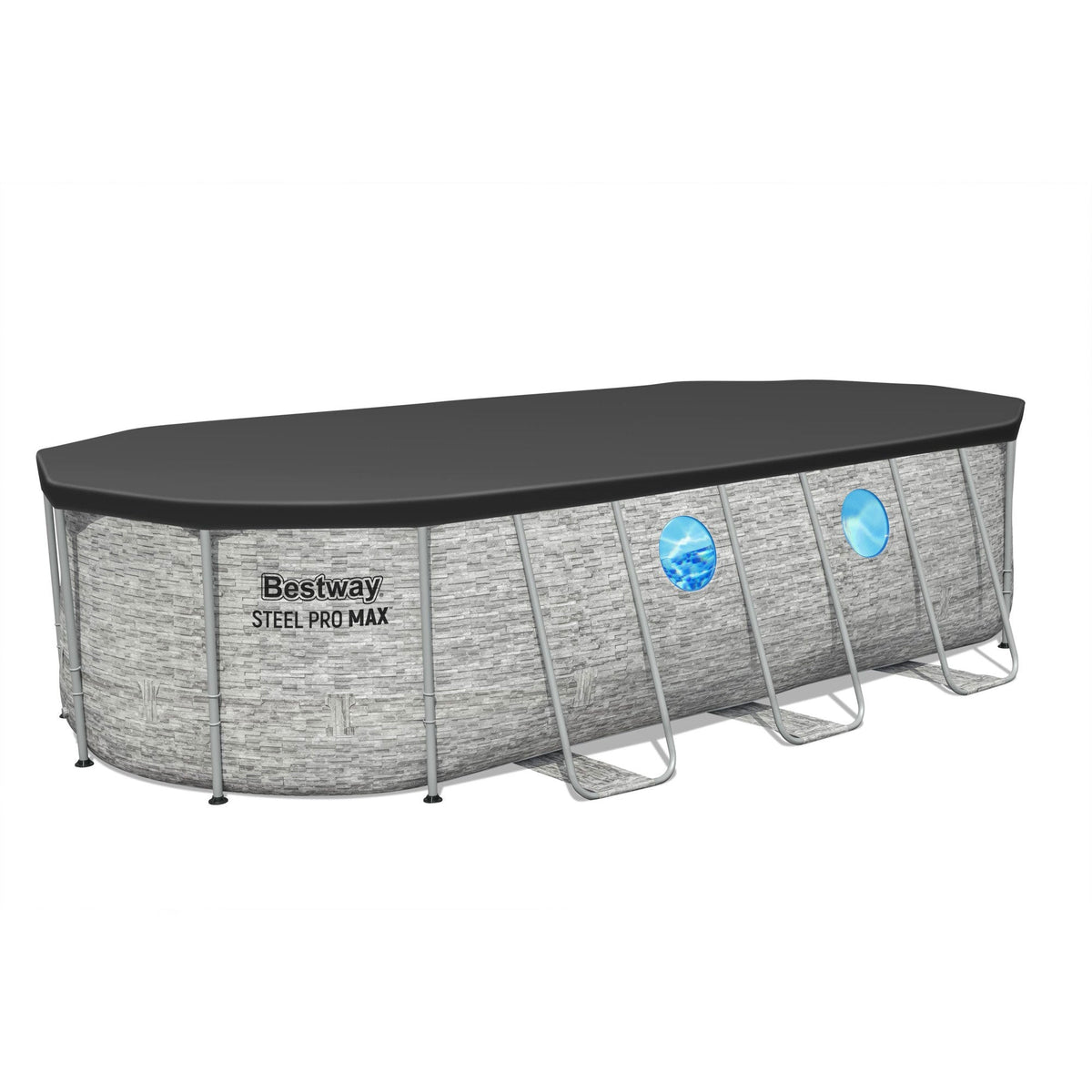 Bestway Power Steel Swim Vista 18' x 9' x 48" Above Ground Swimming Pool Set image 11