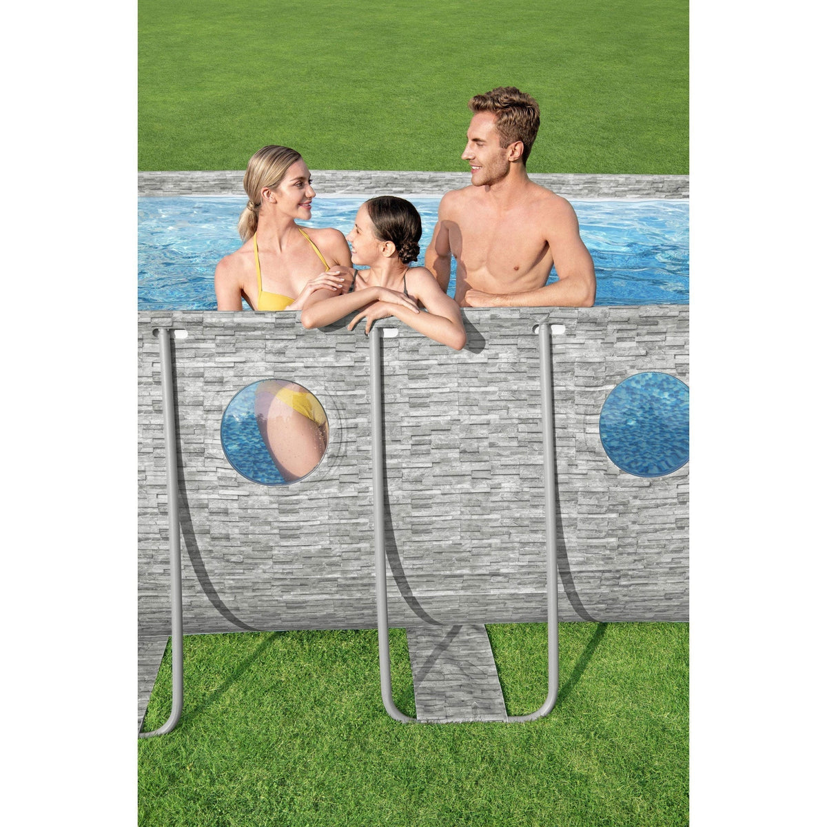 Bestway Power Steel Swim Vista 18' x 9' x 48" Above Ground Swimming Pool Set image 9