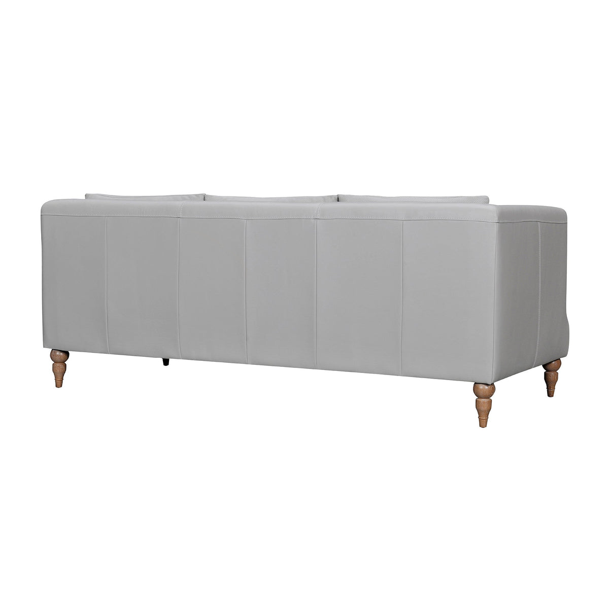 The Ravello – Gray Leather Sofa