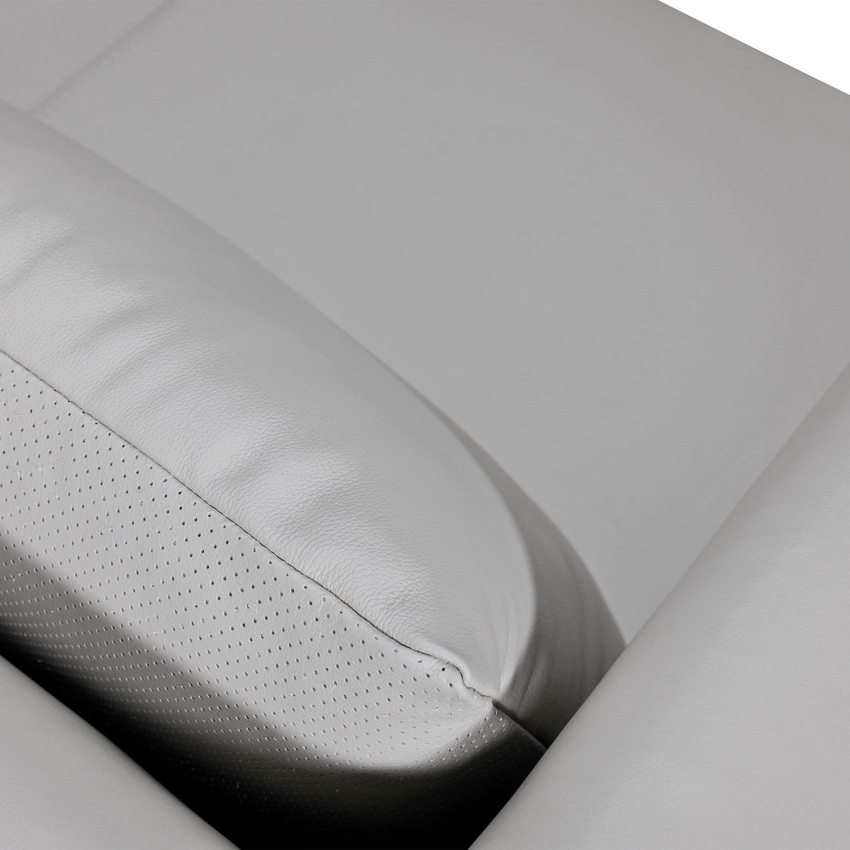 The Ravello – Gray Leather Sofa