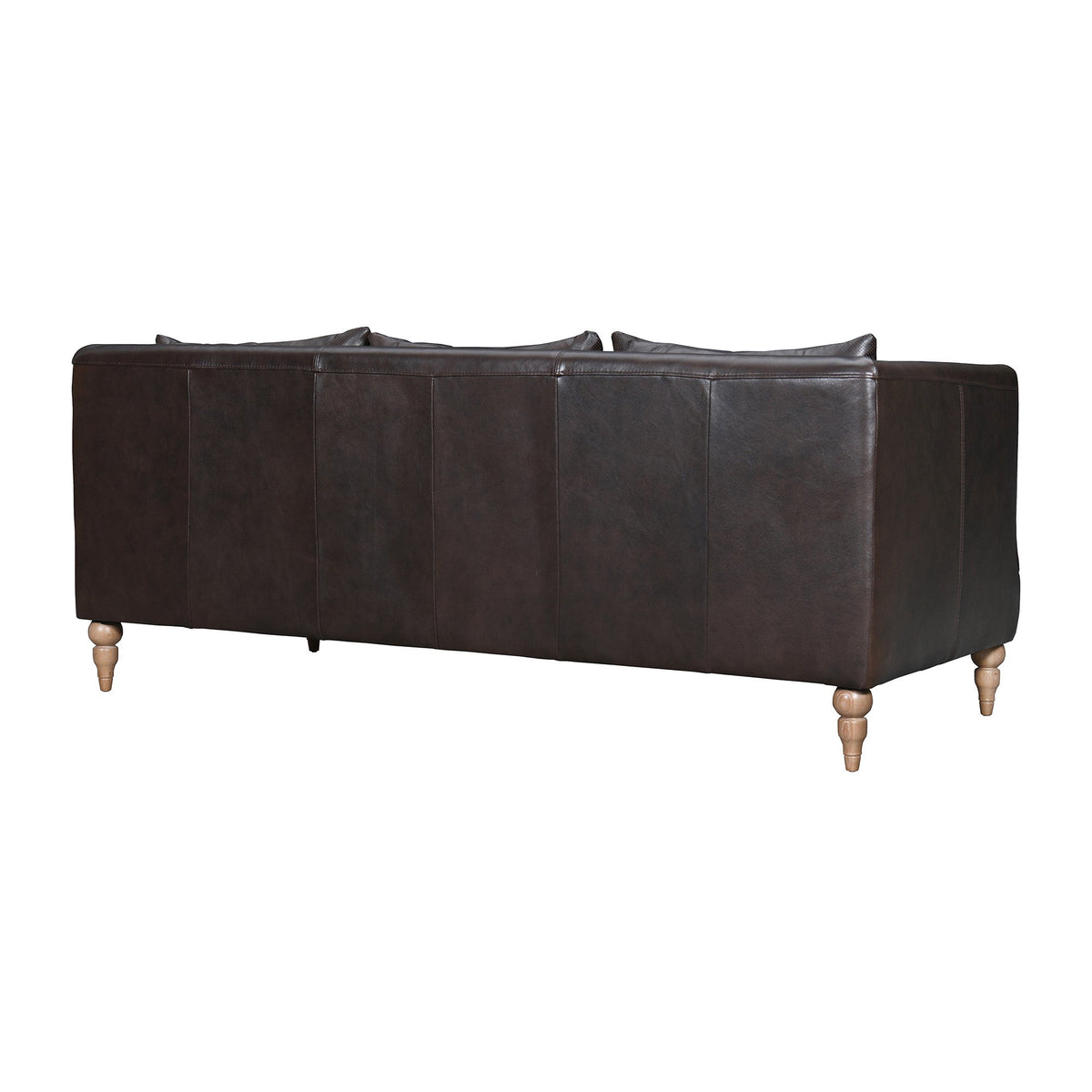The Corvane – Dark Brown Leather Sofa