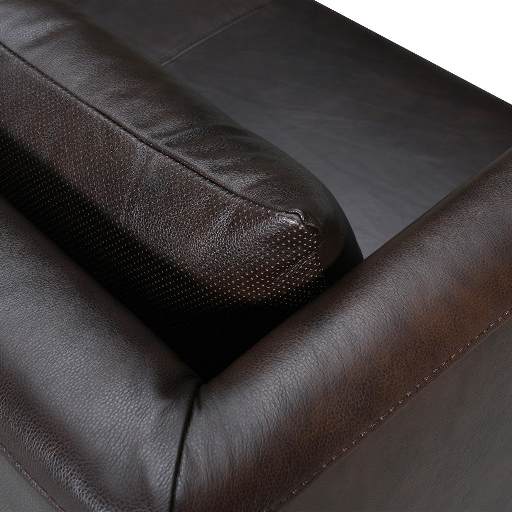 The Corvane – Dark Brown Leather Sofa
