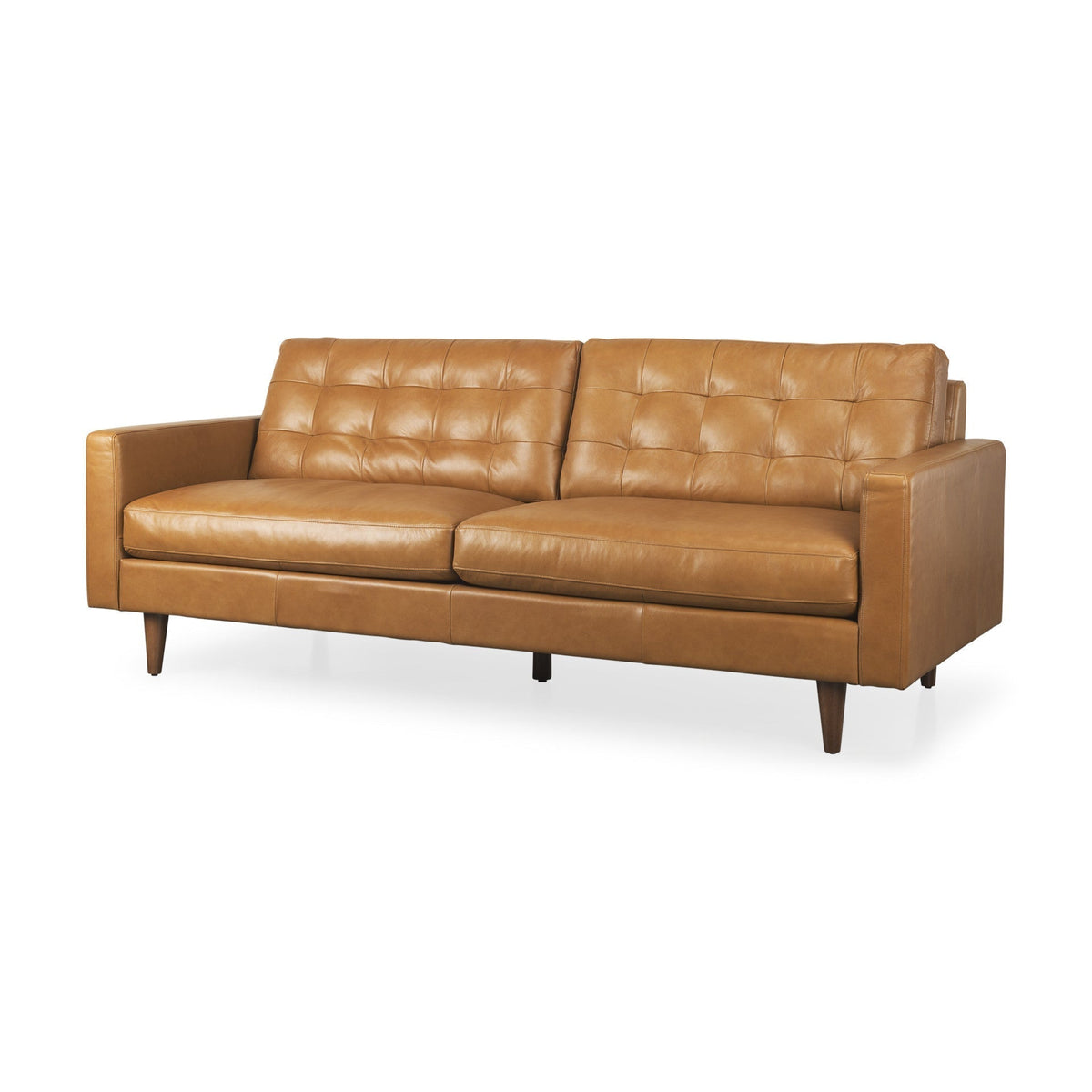 The Bellmore – Brown Leather Sofa