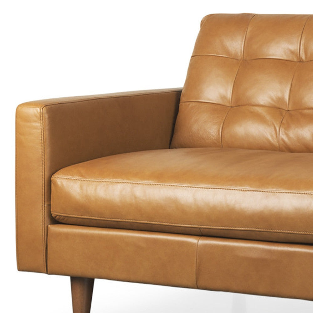 The Bellmore – Brown Leather Sofa