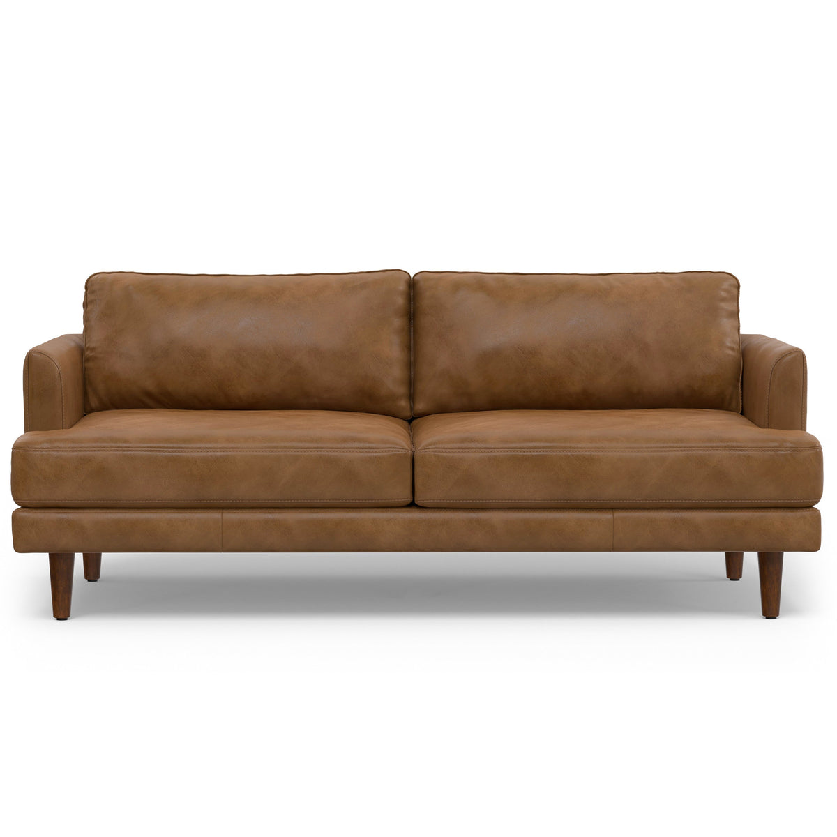 Lennox Leather Sofa – Brown