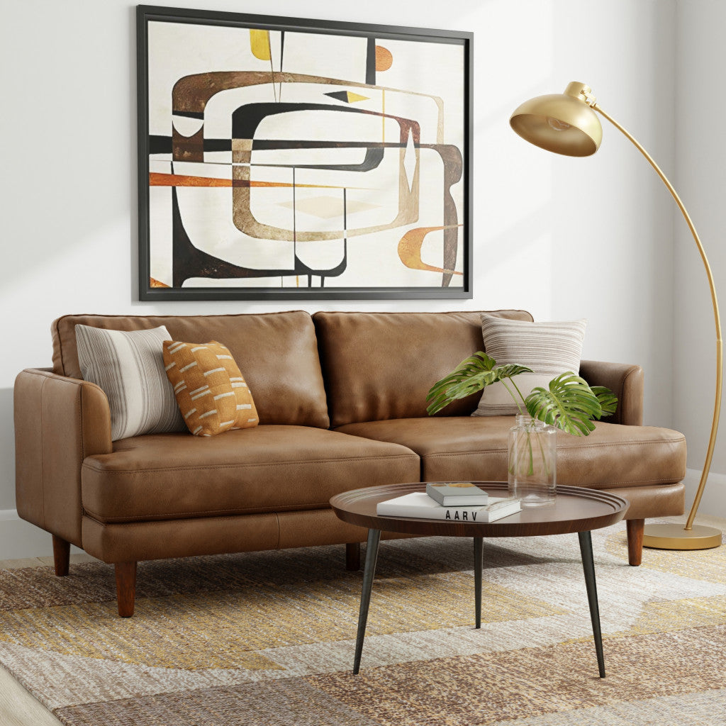 Lennox Leather Sofa – Brown