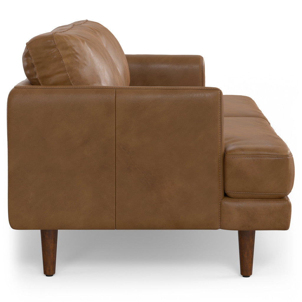 Lennox Leather Sofa – Brown