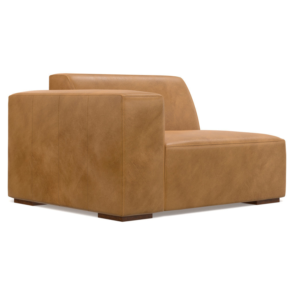 Lennox Leather Sofa with Ottoman – Sienna