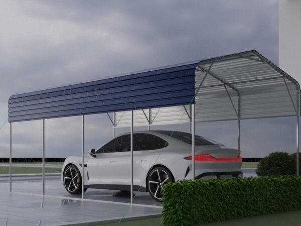 11x19FT Heavy Duty Metal Carport | Galvanized Outdoor Shelter for Cars, Boats Parties