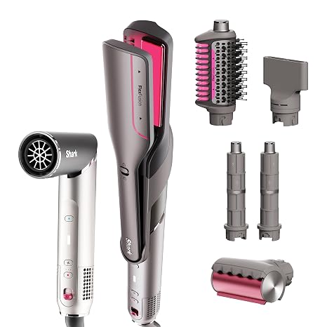 Shark FlexFusion HD651S Ceramic Air Styler & Hair Straightener – Metallic Mist
