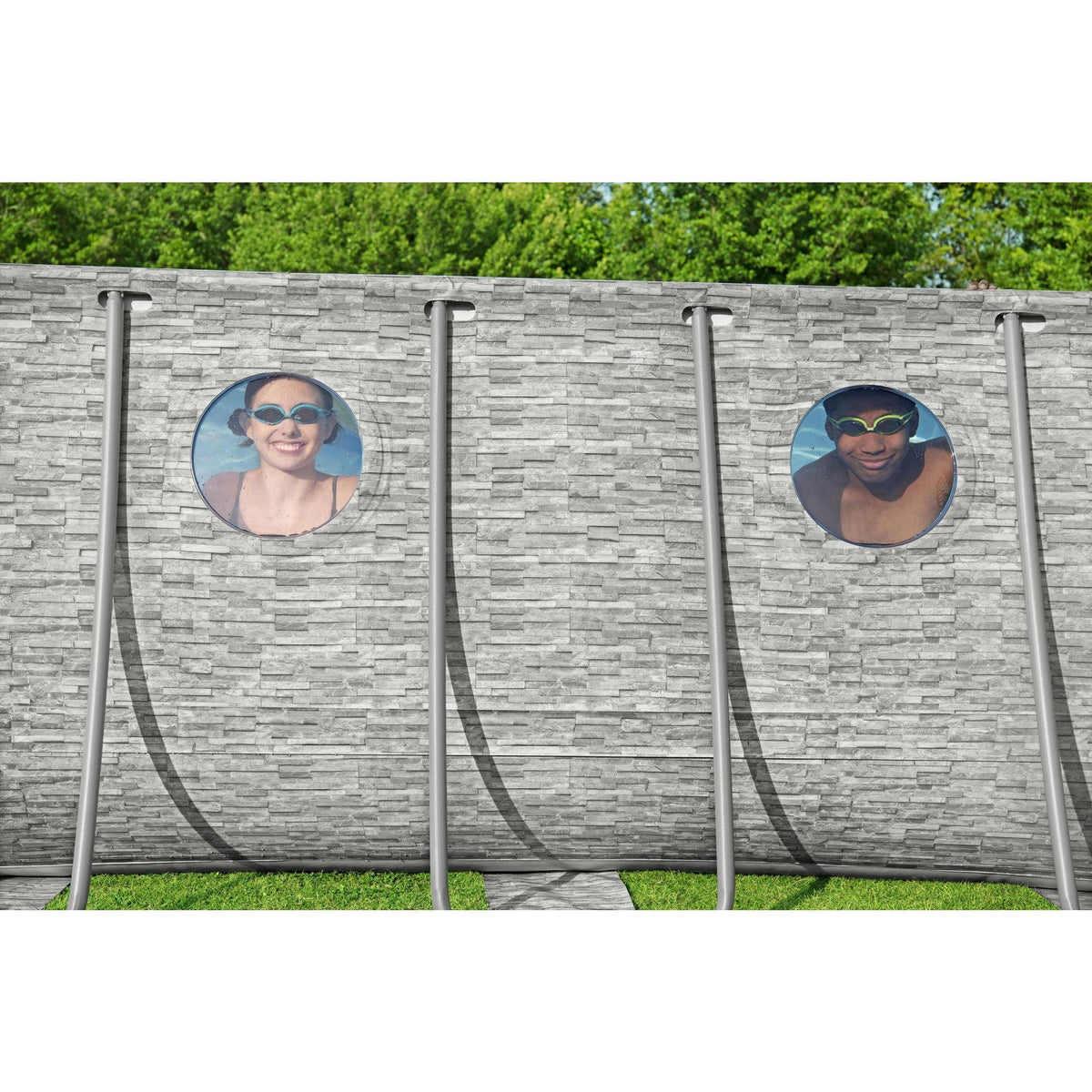 Bestway Power Steel Swim Vista 18' x 9' x 48" Above Ground Swimming Pool Set image 7