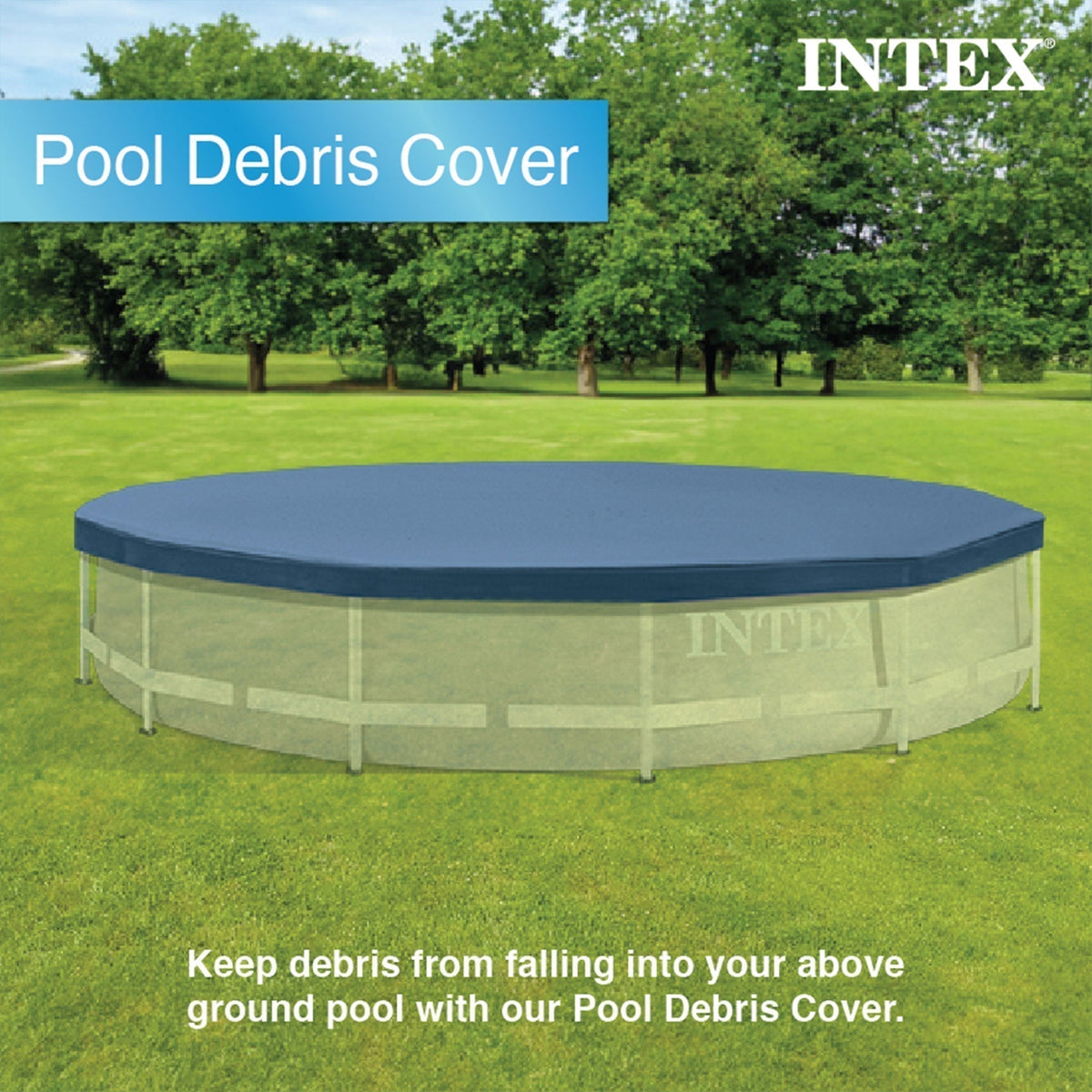 Intex 12' x 30" Metal Frame Above Ground Swimming Pool with Filter and Cover image 10
