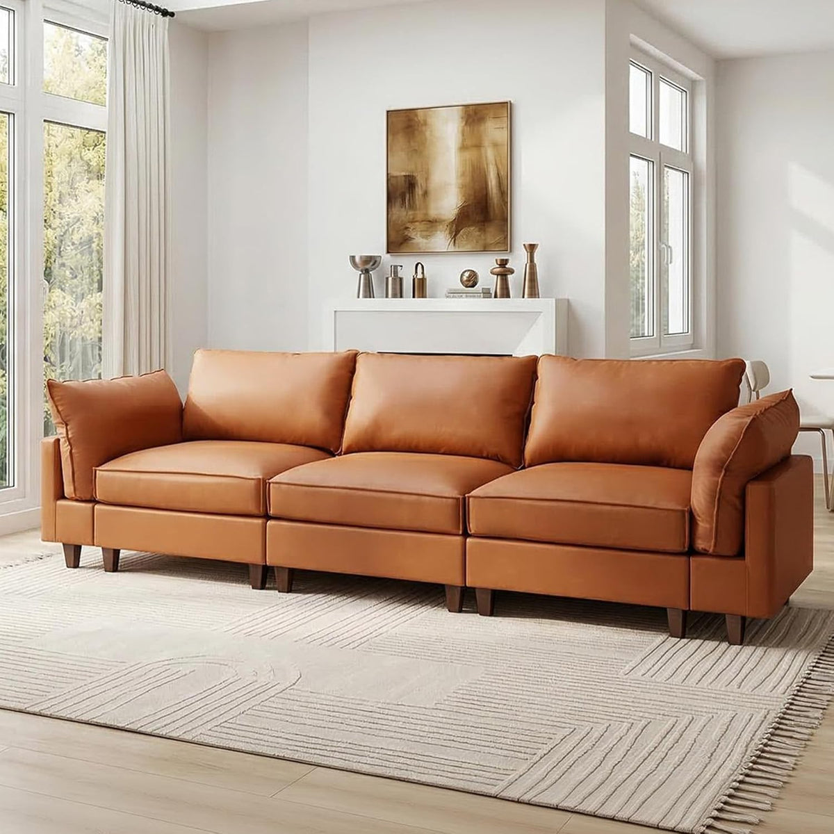 Berk Furniture Outlet Modular Sectional Couch Oversized Cloud Couch 3 Seat L Shaped Sofa