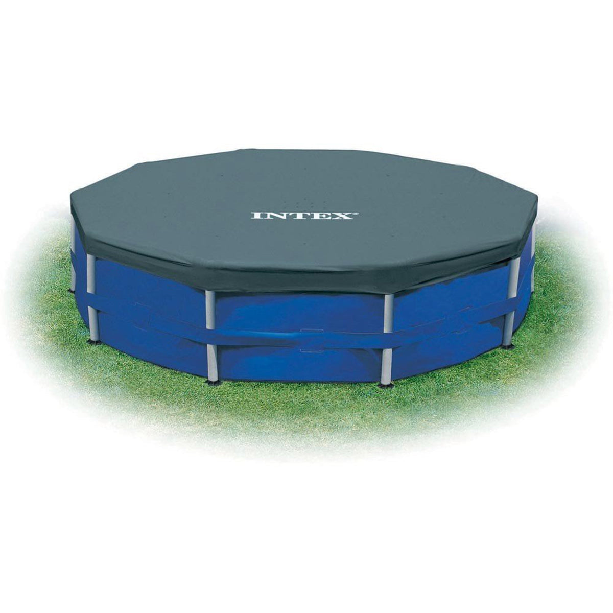 Intex 12 Foot x 30 In. Above Ground Pool & Intex 12 Foot Round Pool Cover image 3