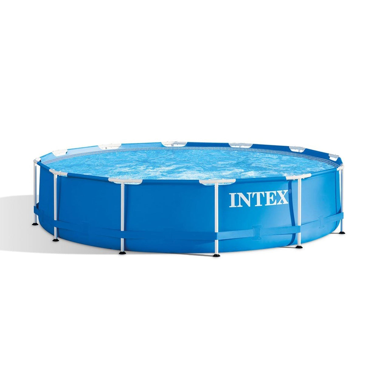 Intex 12 Foot x 30 In. Above Ground Pool & Intex 12 Foot Round Pool Cover image 1