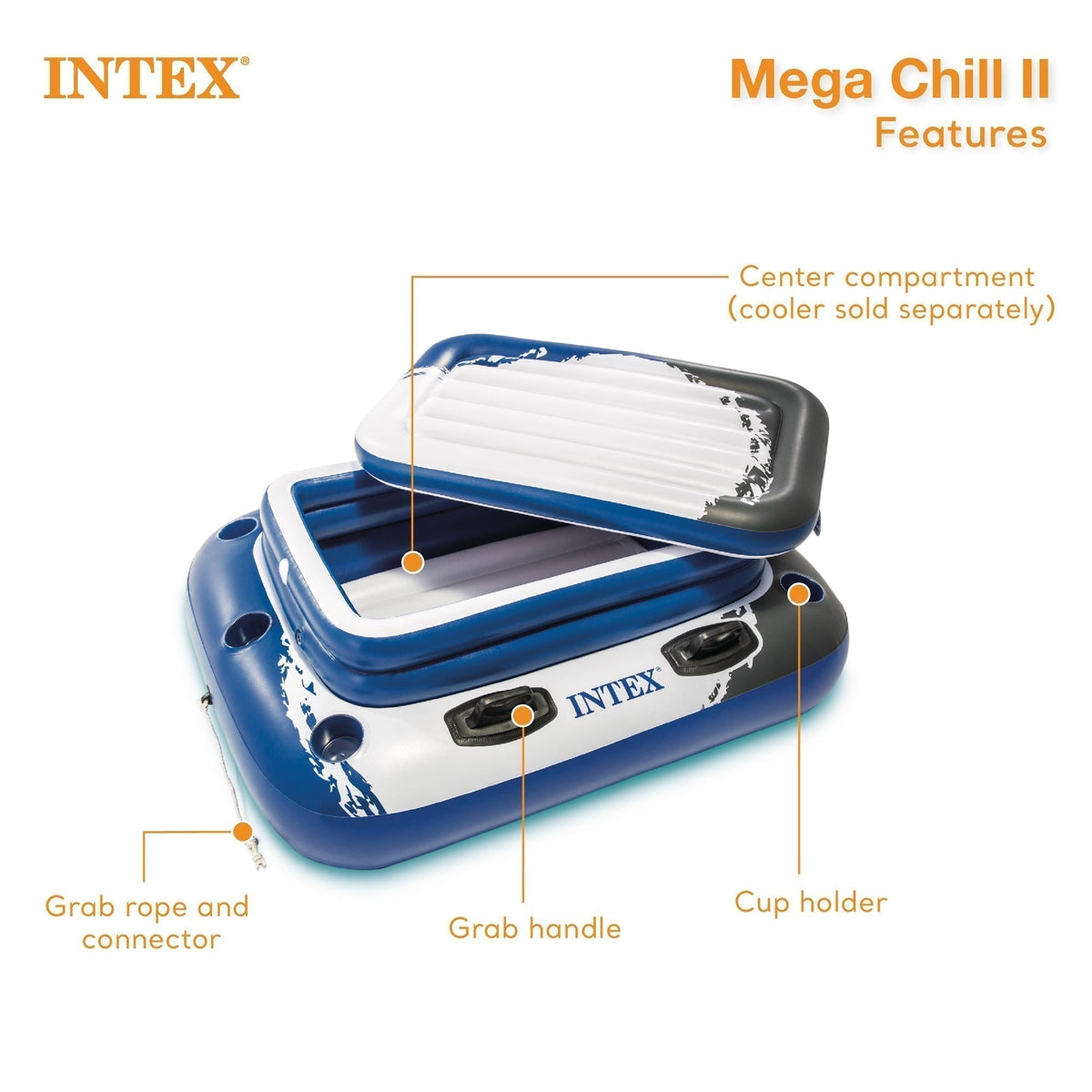 INTEX 18' x 9' x 53" Ultra XTR Frame Pool, Cover, Cooler, and Float (2 Pack) image 5