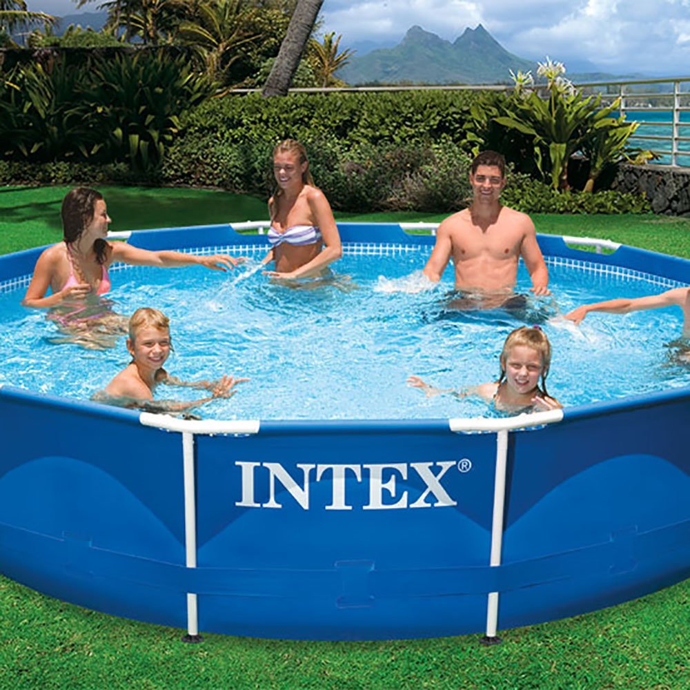 Intex 12'x30" Swimming Pool w/ Pump, Maintenance Kit (2 Pack) & 12' Pool Cover image 3