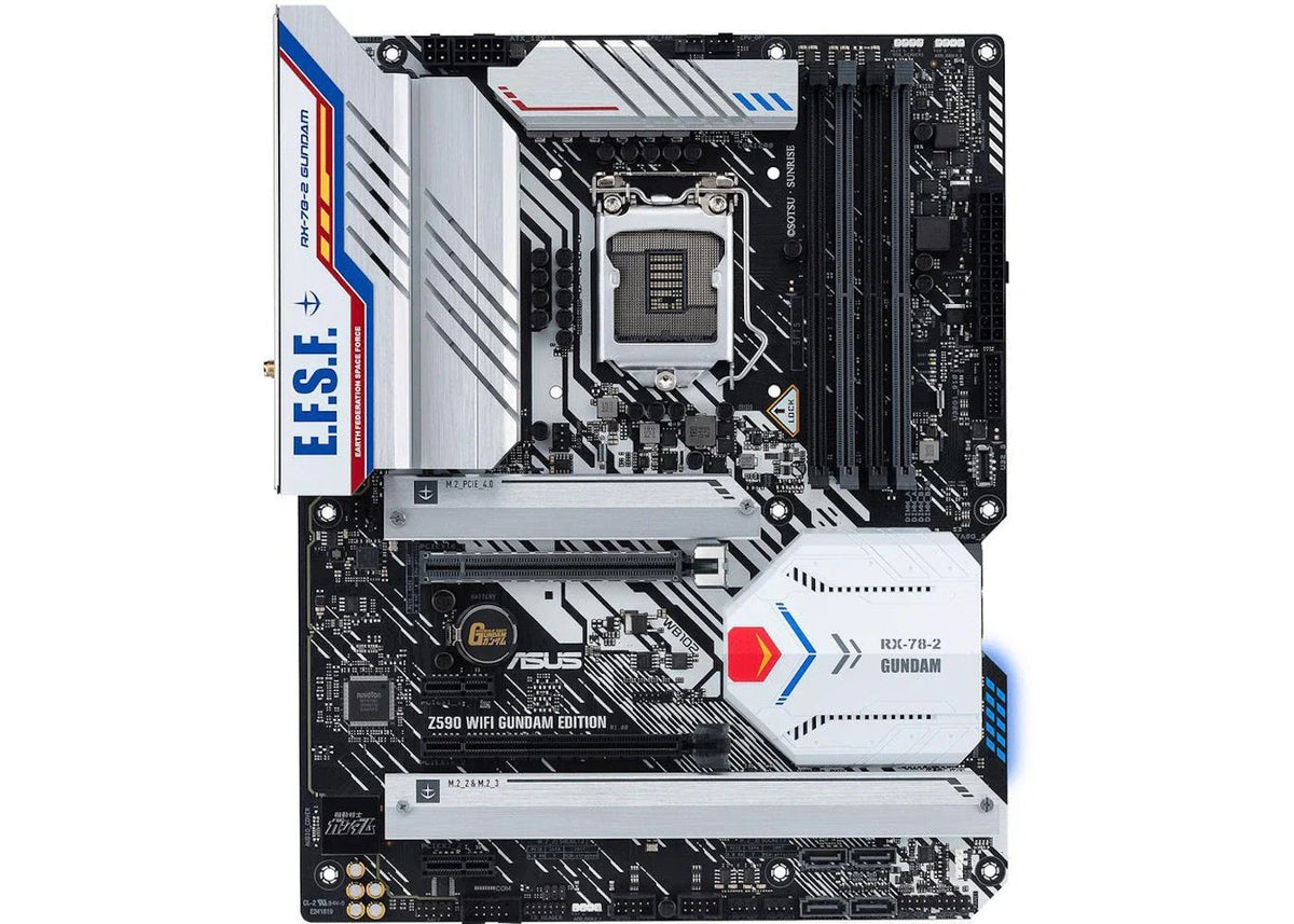 ASUS Z590 WIFI GUNDAM EDITION LGA 1200 Intel Z590 SATA 6G Motherboard (Z590 WIFI GUNDAM EDITION)