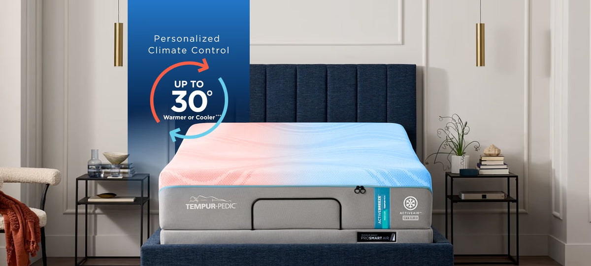 TEMPUR-ActiveBreeze® Smart Bed - Dual-Zone Climate Control Sleep System