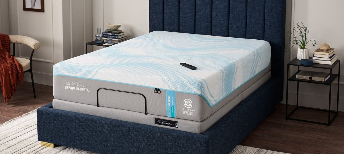 TEMPUR-ActiveBreeze® Smart Bed - Dual-Zone Climate Control Sleep System