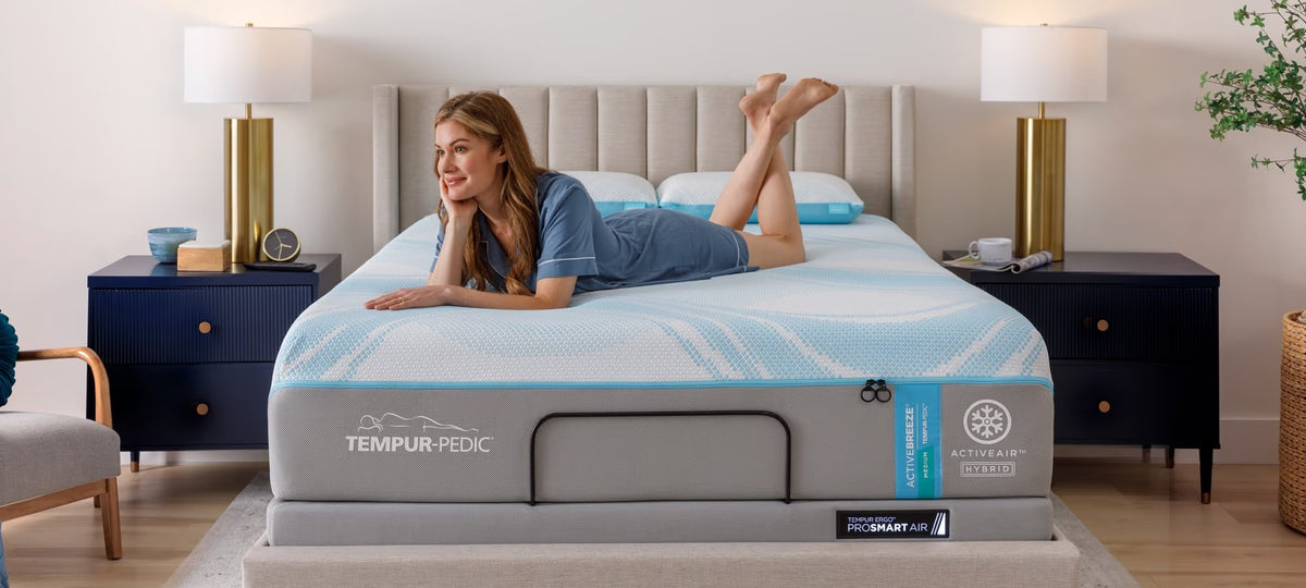TEMPUR-ActiveBreeze® Smart Bed - Dual-Zone Climate Control Sleep System