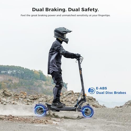 Ausom L2 Max 2000W Dual Motor Electric Scooter for Adults, 56 Miles Max Range Folding Off Road E Scooter