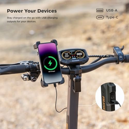 Ausom L2 Max 2000W Dual Motor Electric Scooter for Adults, 56 Miles Max Range Folding Off Road E Scooter