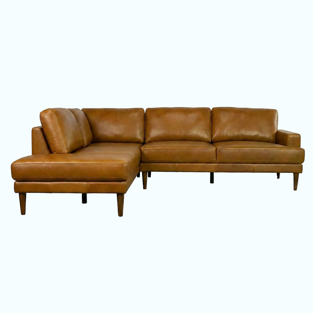 Corbin Top-Grain Leather Sectional