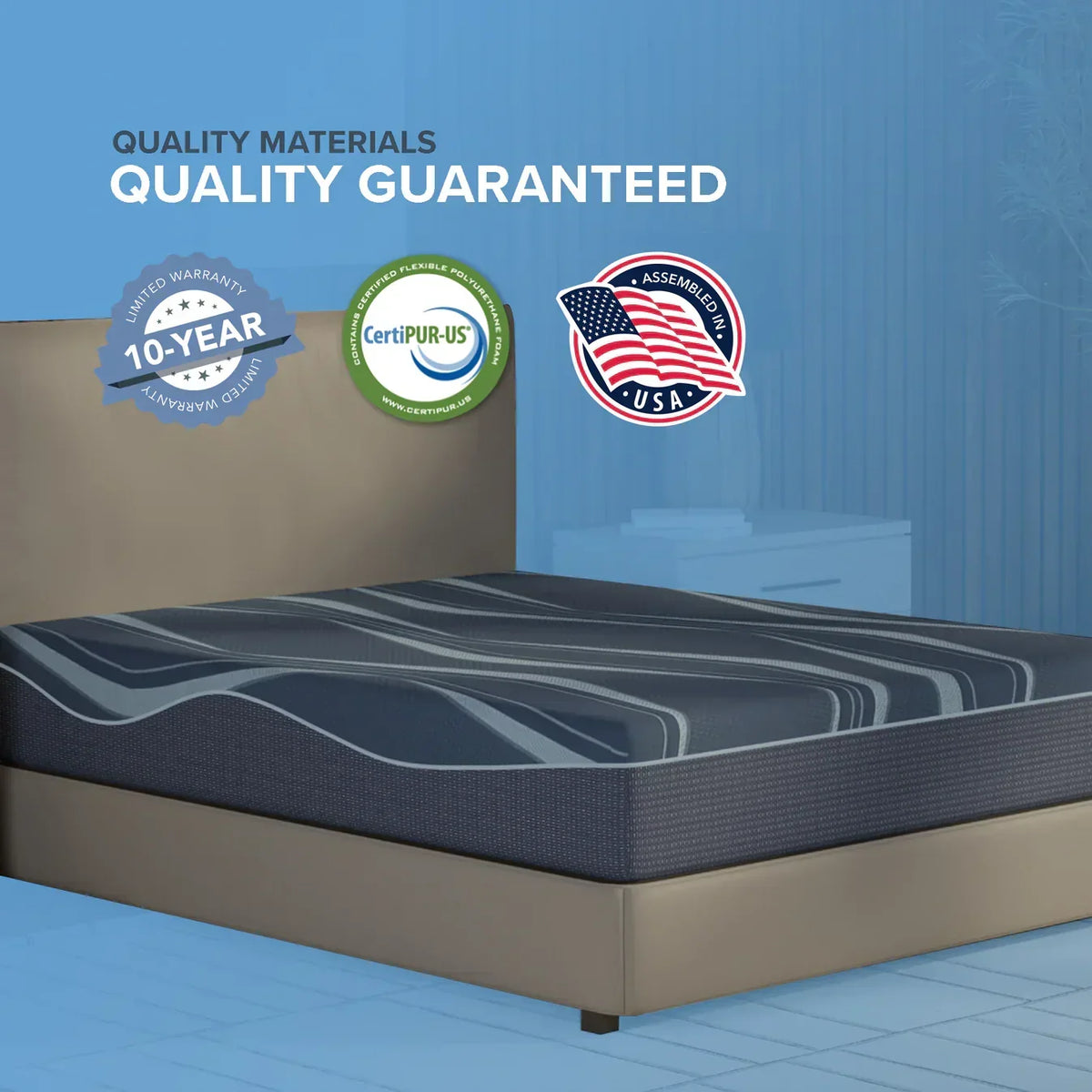 Bedplanet 12” ActiveAlign Copper Gel Mattress – Zoned Support & Sports Recovery