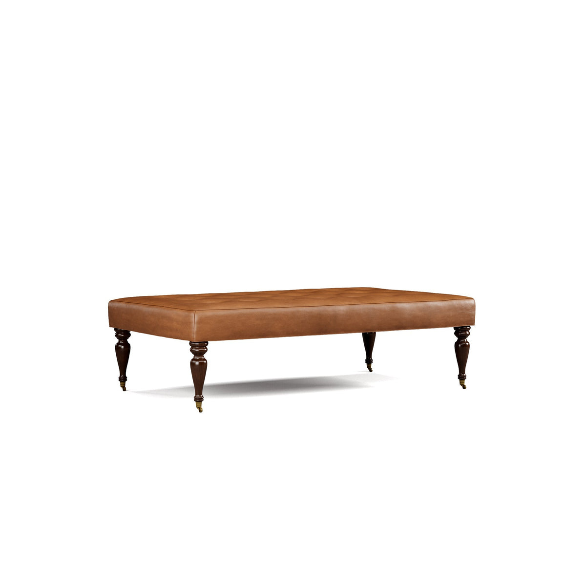 Fredric Leather Ottoman
