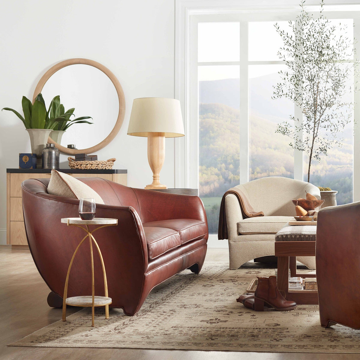 Leo Leather Sofa