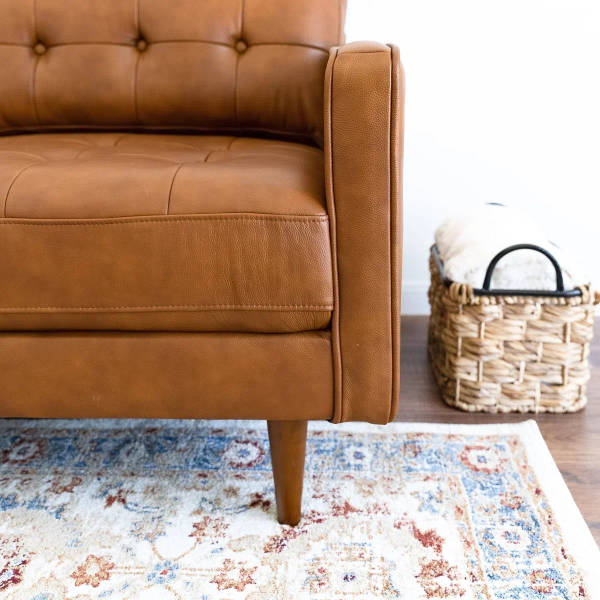 Lucco Top-Grain Leather Sectional