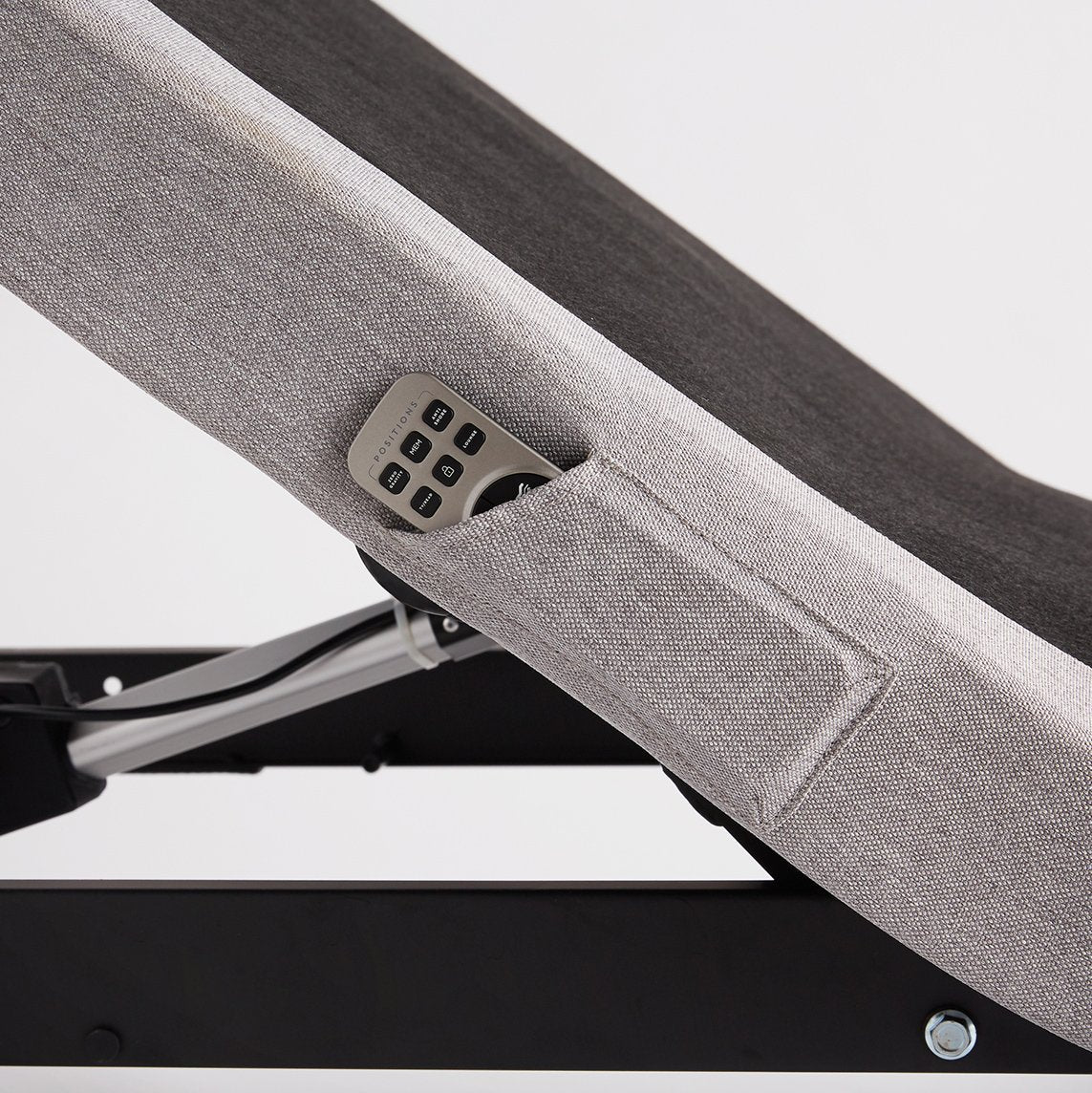 Malouf Structures™ M555 Smart Adjustable Bed Base – 5 Preset Positions including Zero Gravity, Advanced Vibrational Massage, and Bluetooth App Control - Floor Model