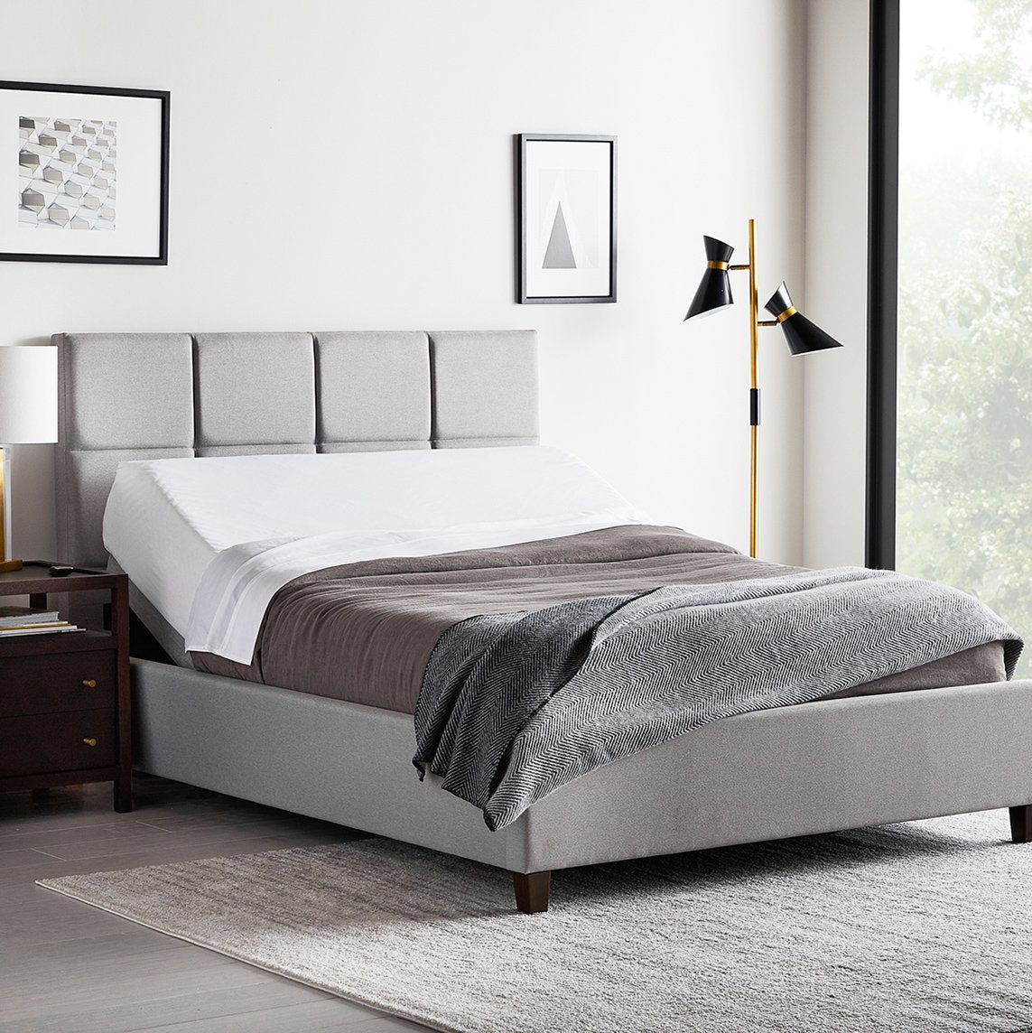 Malouf Structures™ M555 Smart Adjustable Bed Base – 5 Preset Positions including Zero Gravity, Advanced Vibrational Massage, and Bluetooth App Control - Floor Model