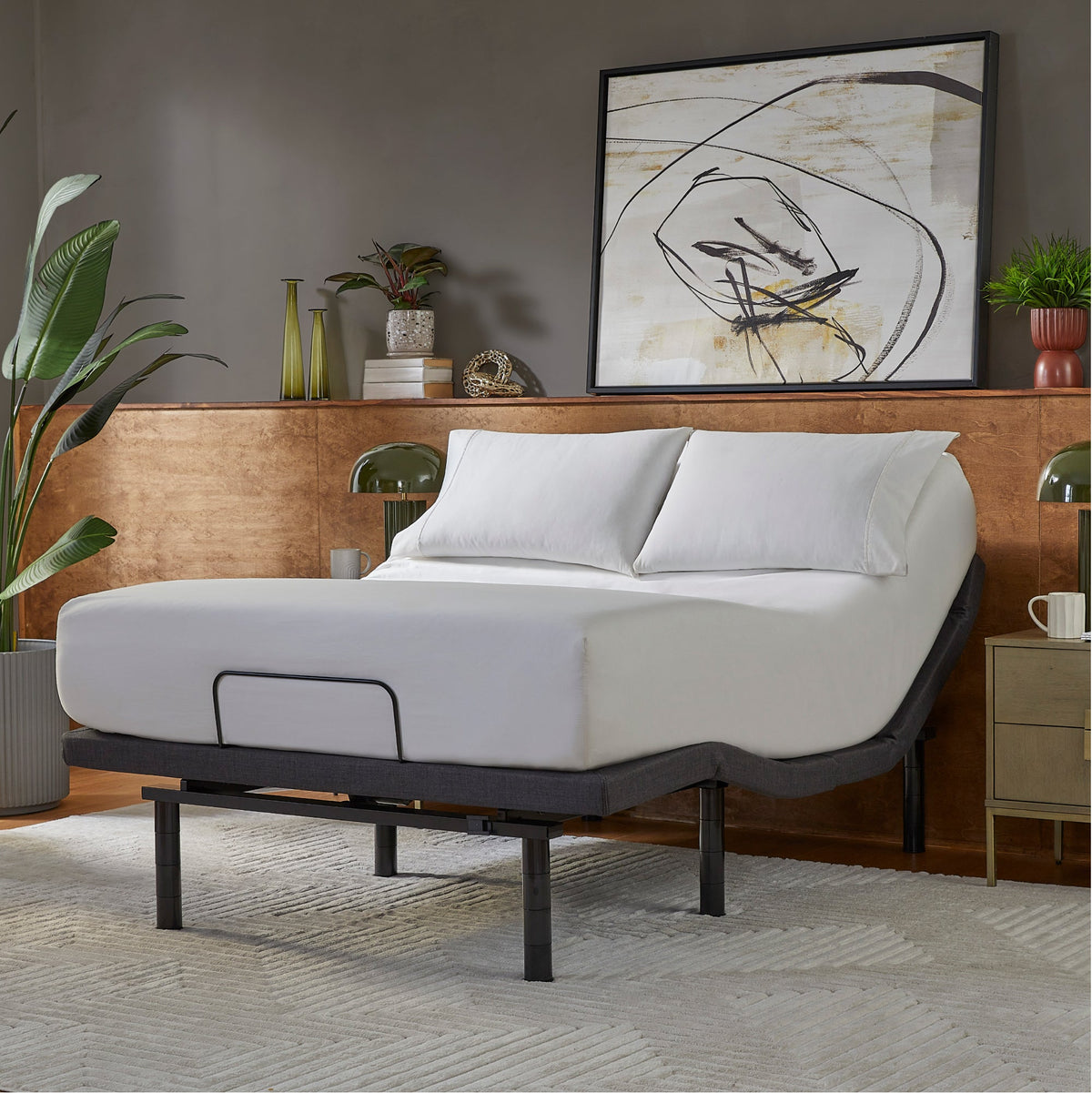 Serta baselogic™ Platinum Head and Foot Adjustable Base with Massage & Sound Therapy
