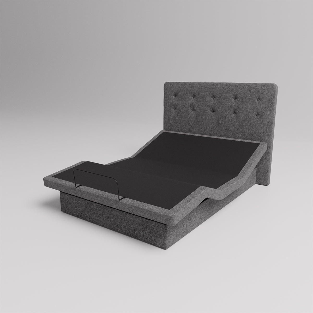 The Dawn House Bed - Adjustable Base Split King Ivory - Floor Model
